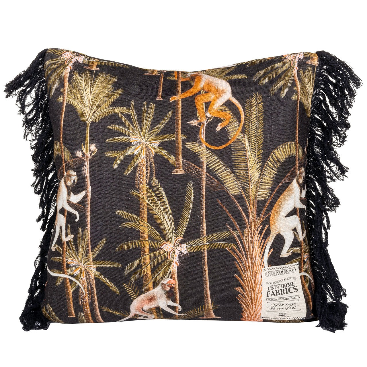 MIND THE GAP CUSHION | Barbados Anthracite 50cm x 50cm