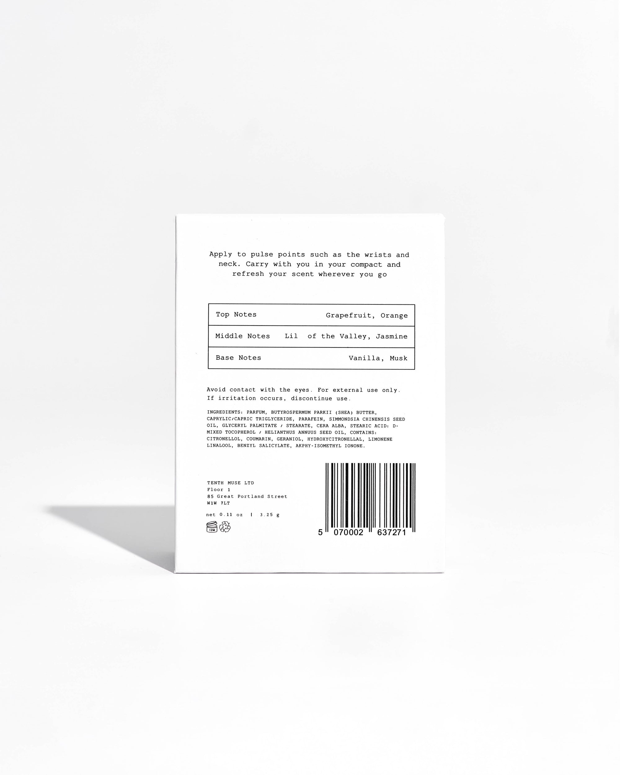 SOLID PERFUME BALM | Clean Girl