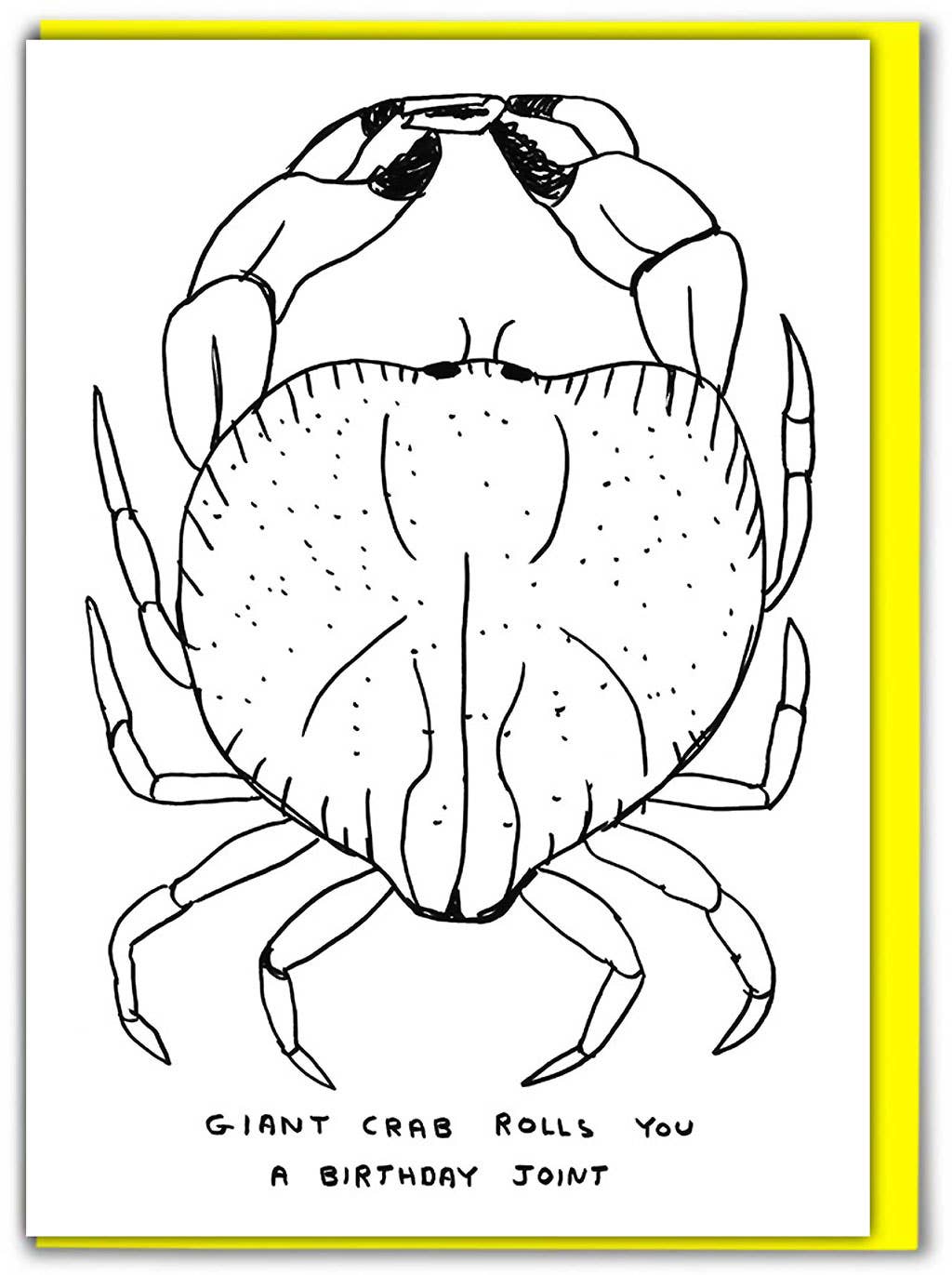 David Shrigley | 'Giant Crab' Greeting Card