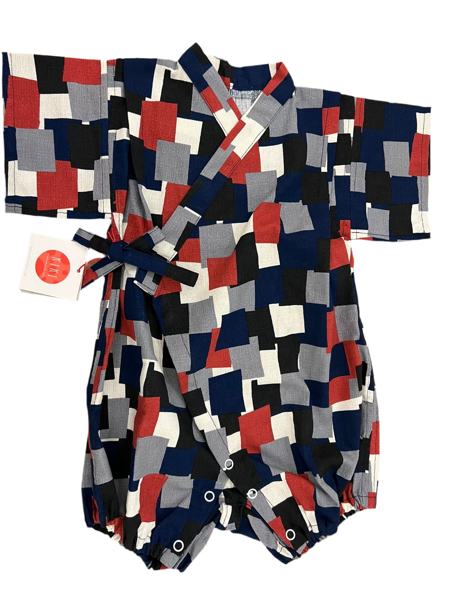 Baby Kimono | Colour Blocks Navy