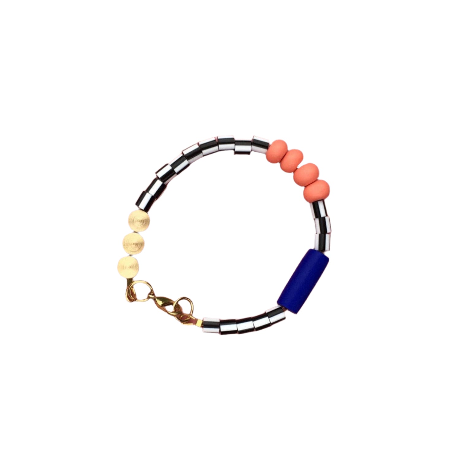 Sottsass Bracelet | Cobalt and Salmon Pink