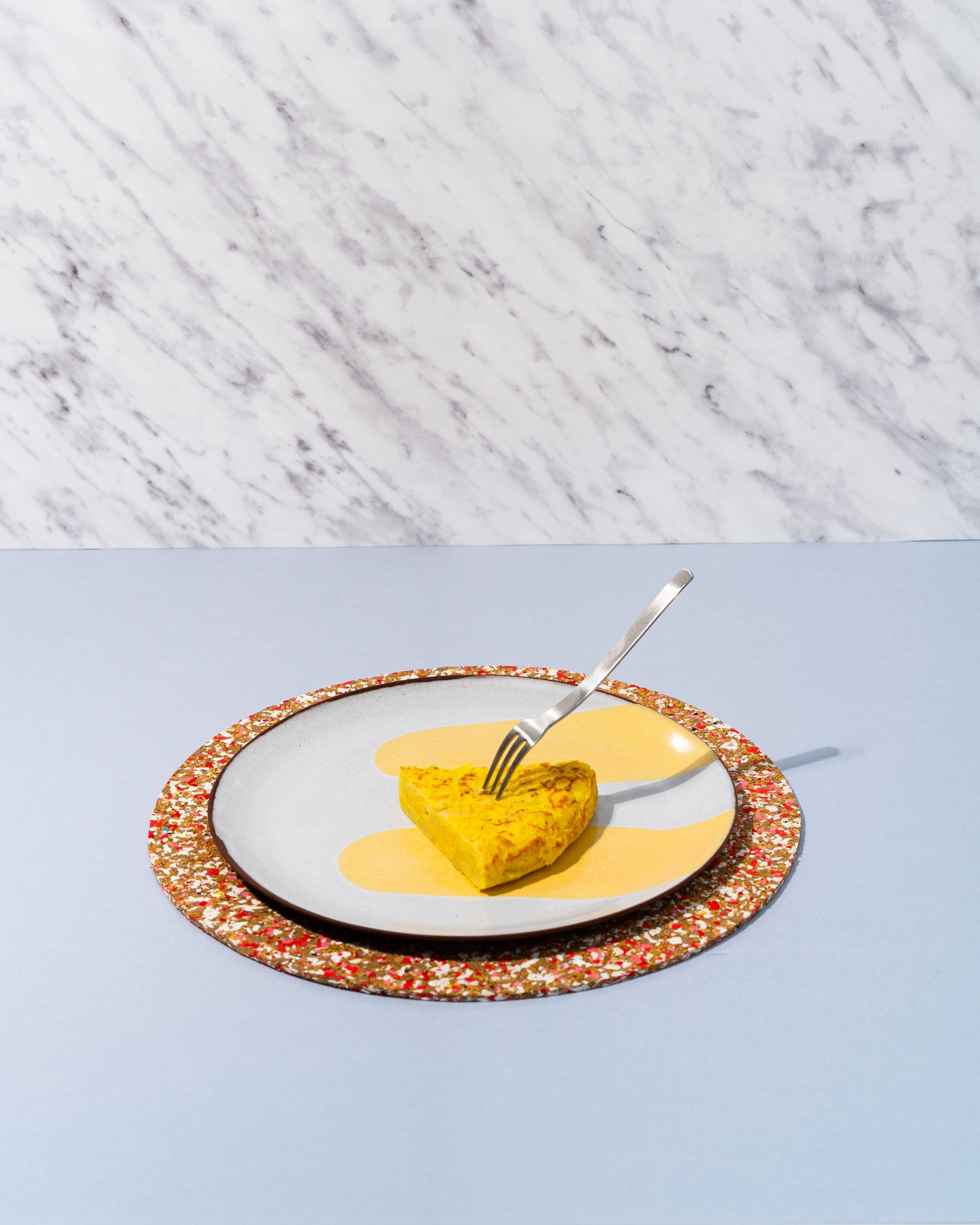 Speckled Cork Placemat | Black