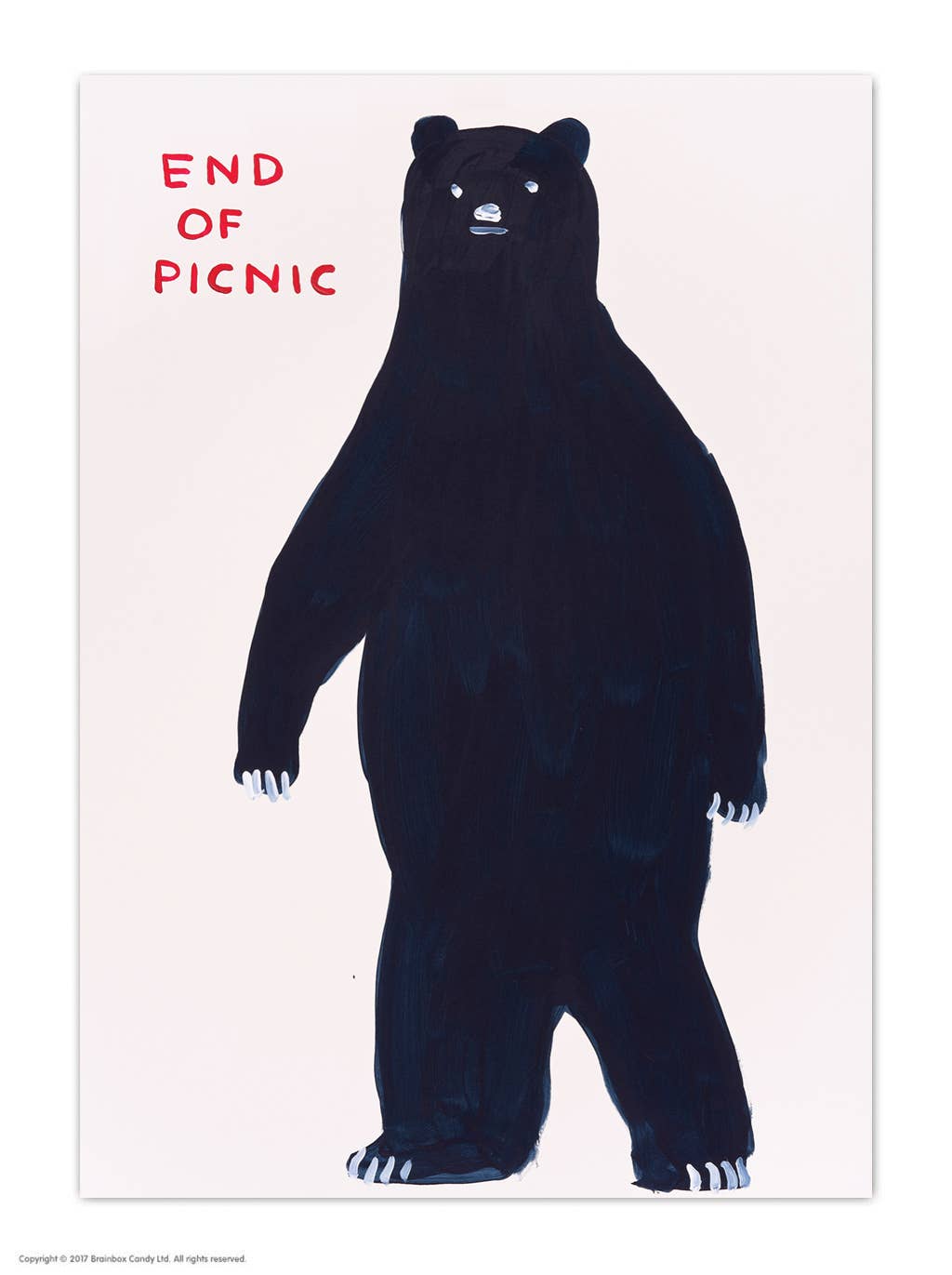 A6 Art Postcard By David Shrigley | End of Picnic