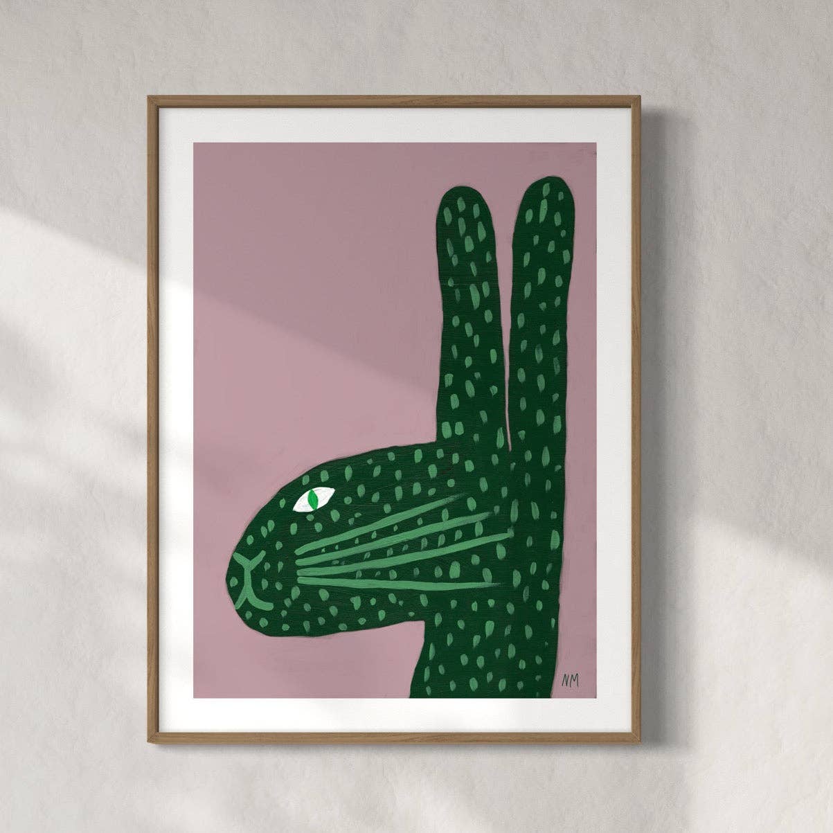 Green Rabbit by Nancy McKie | A3 Print