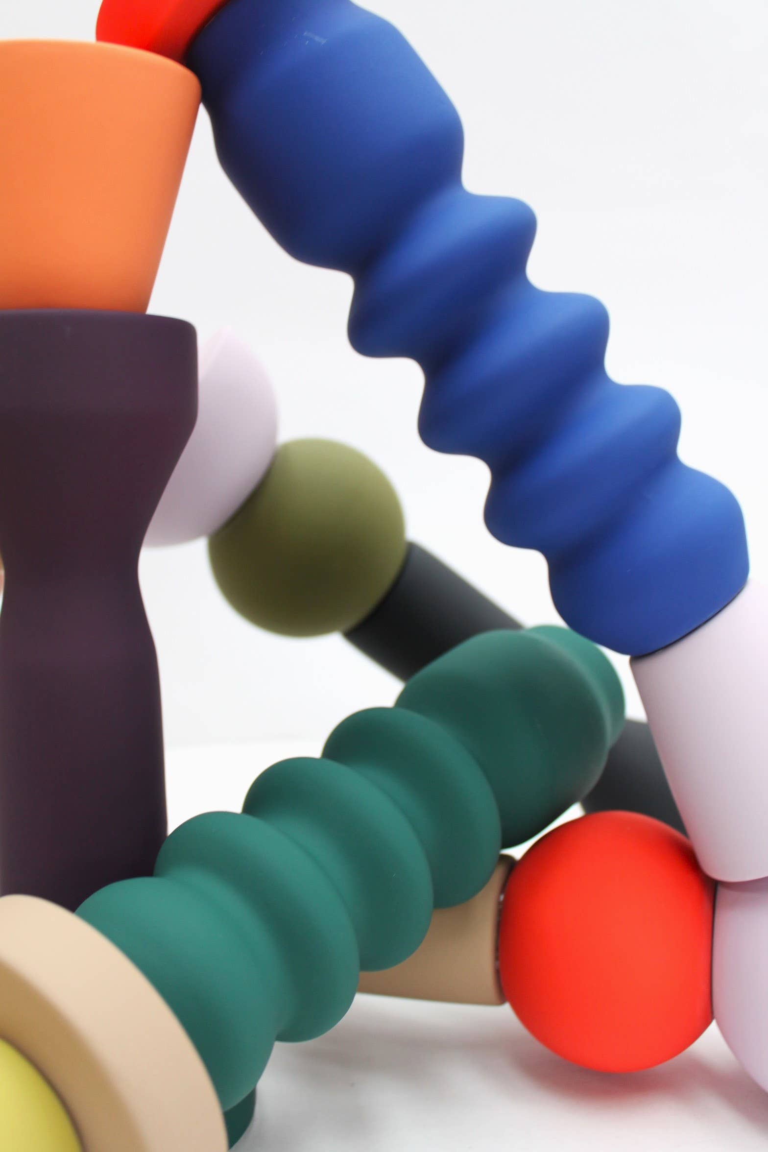 MÆGEN Stacks | Olive Tall Candlestick