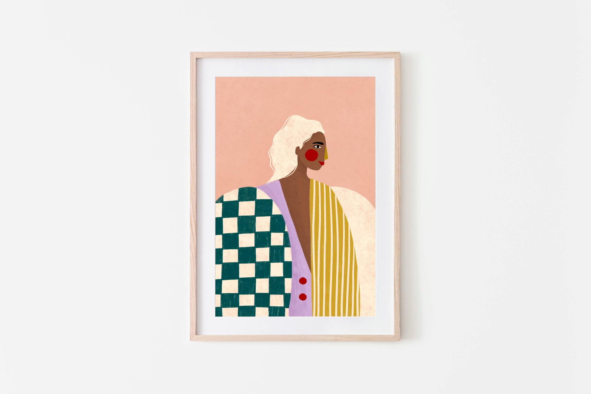 The Woman With The Funky Blouse' A3 Art Print