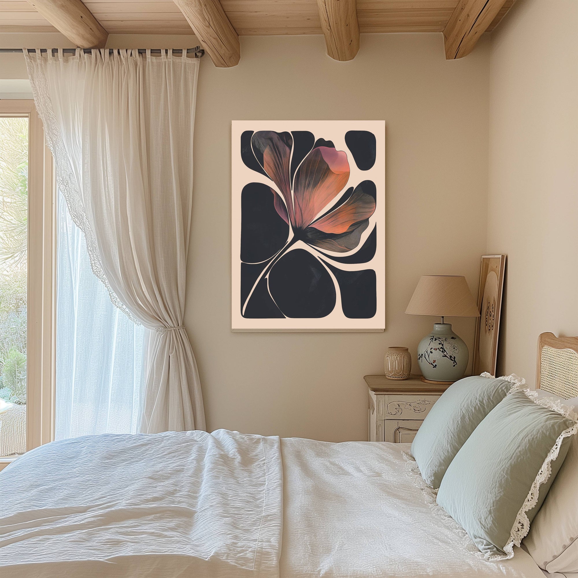 Abstract Flower Art Print | A2