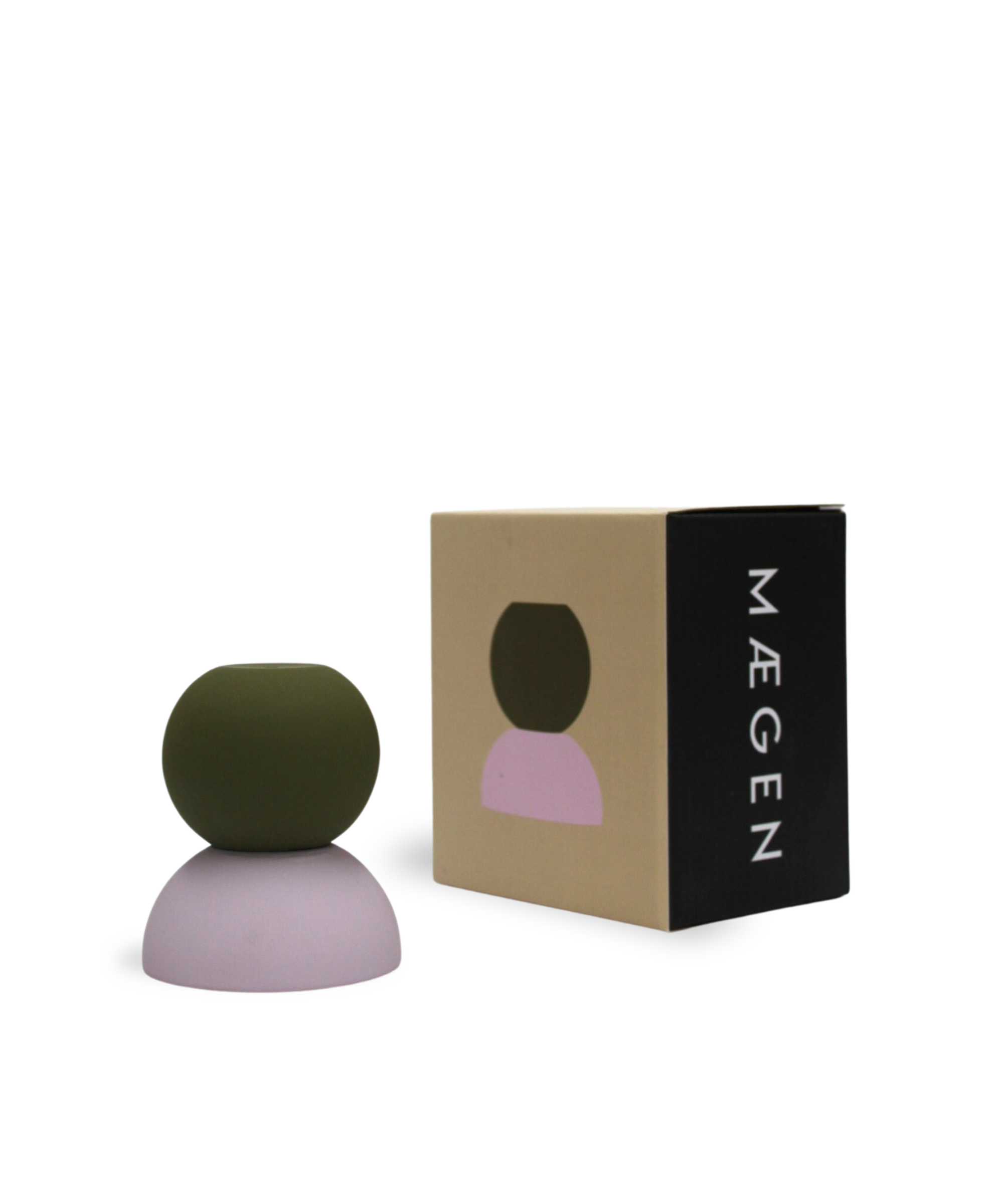 MÆGEN Stacks | Olive Mini Incense and Candlestick