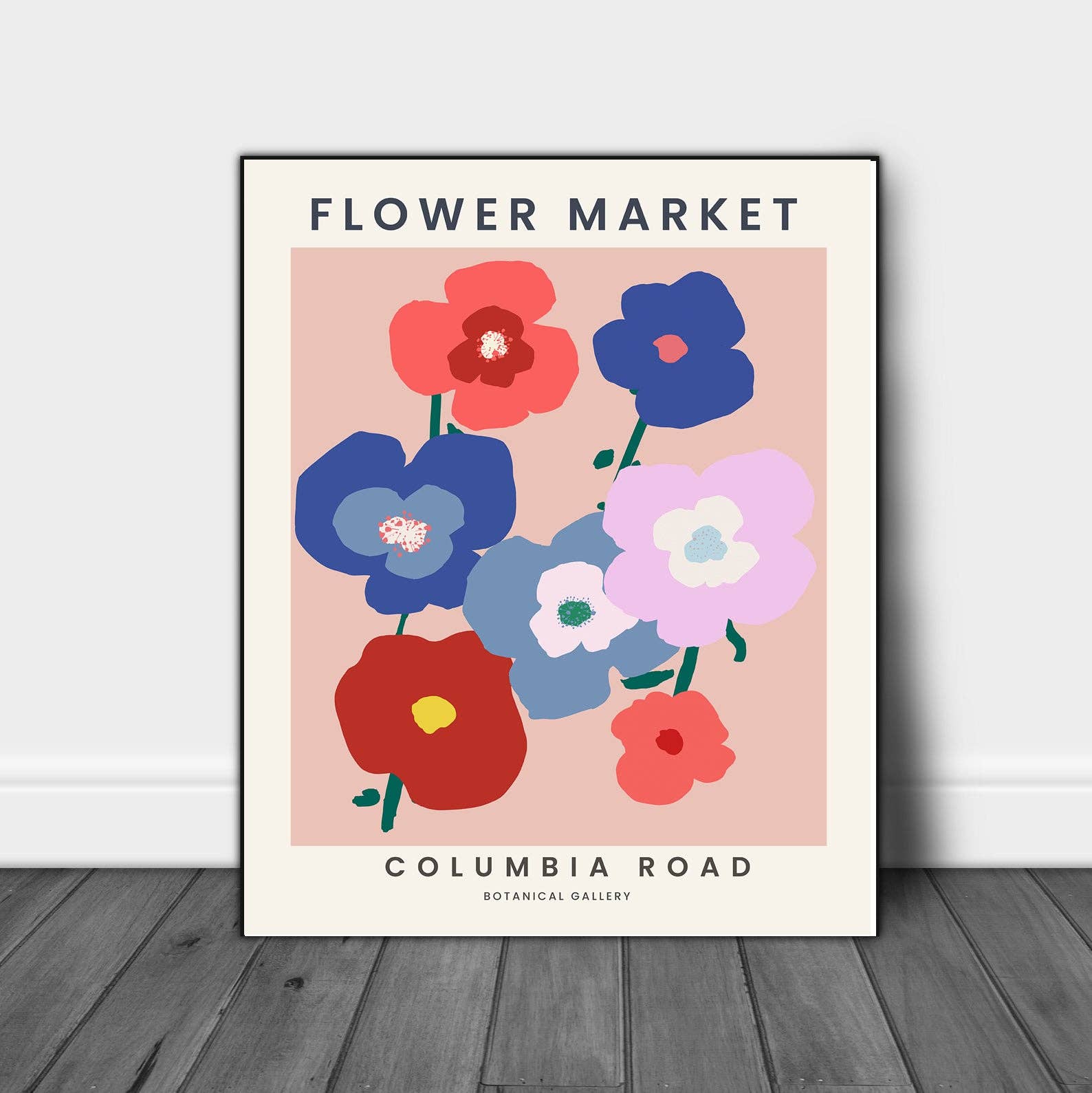 Flower Market Columbia Road A3 Print