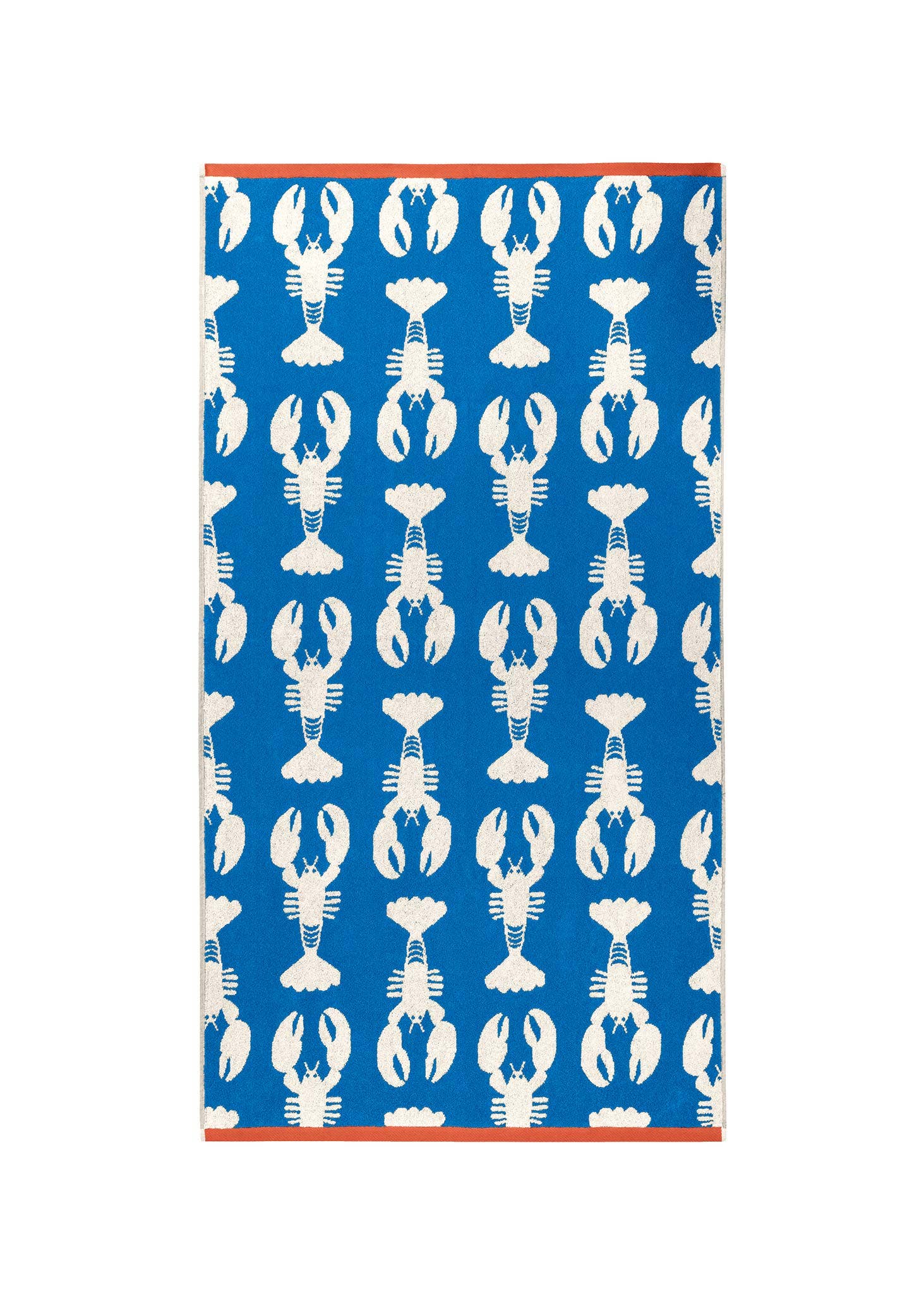 Lobster Organic Cotton Hand Towel | Blue