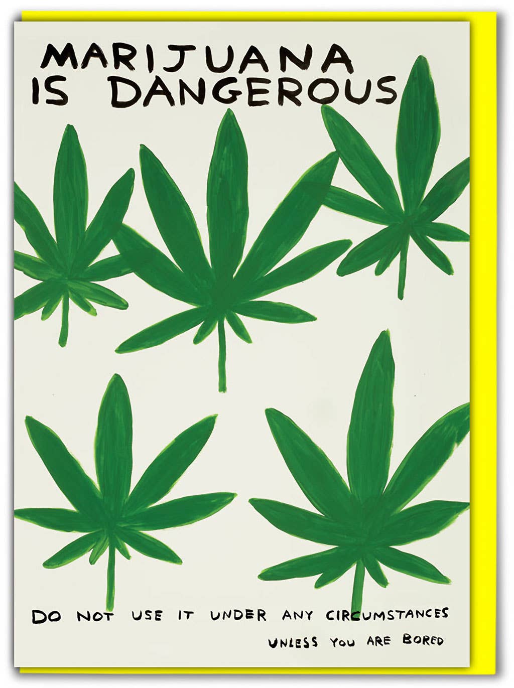 David Shrigley | 'Marijuana' Greeting Card