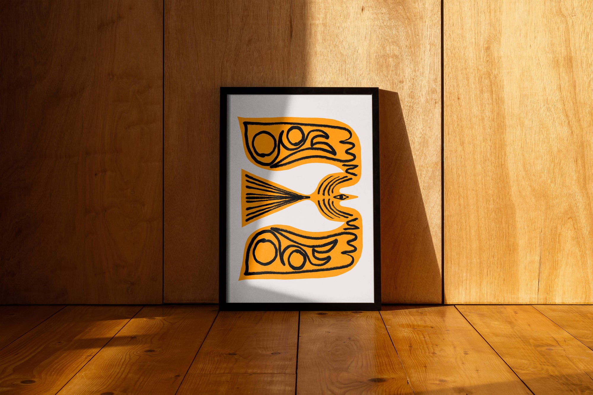 Scribble Bird Art Print | A3