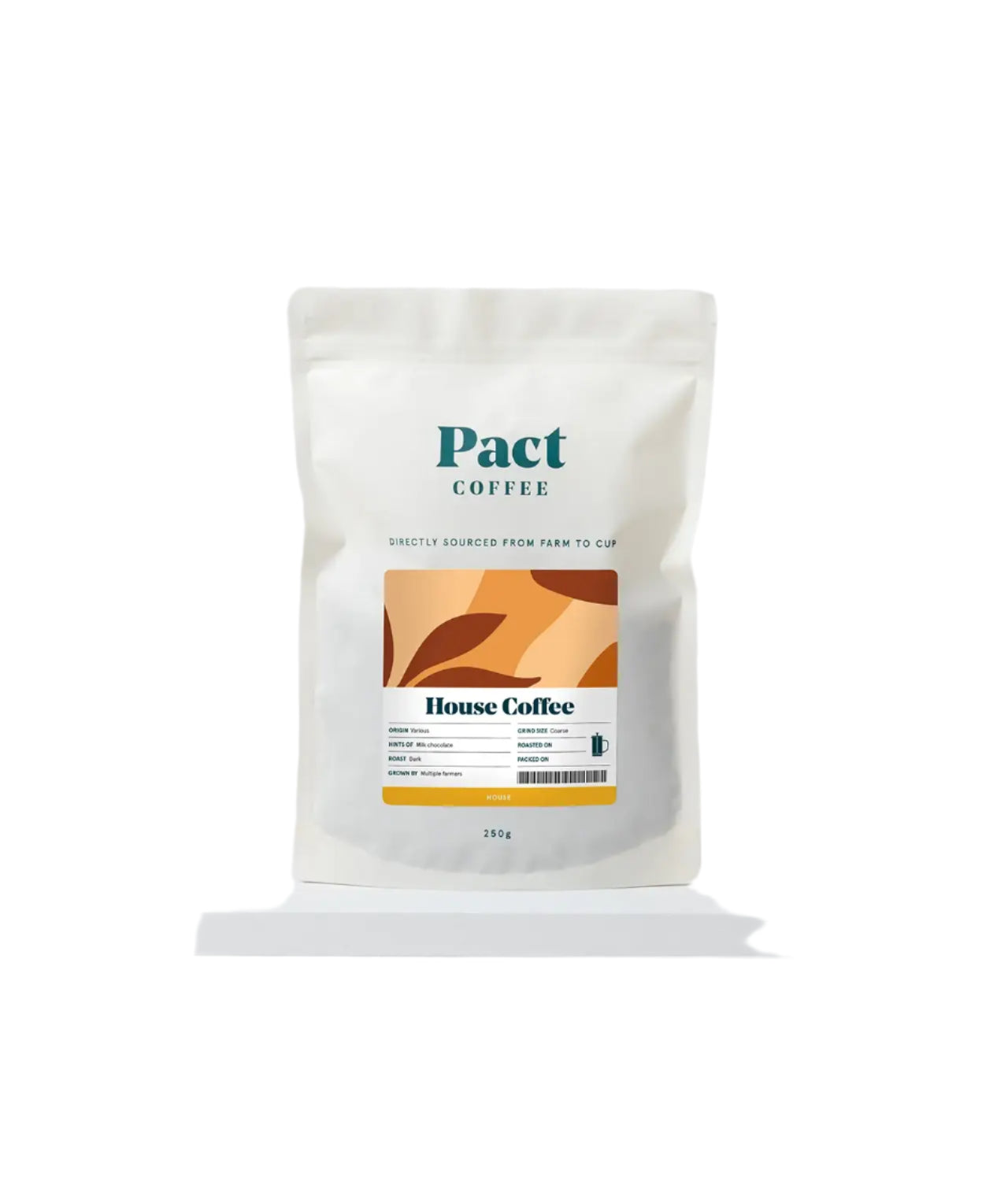 PACT COFFEE | 250g House Coffee - Wholebean