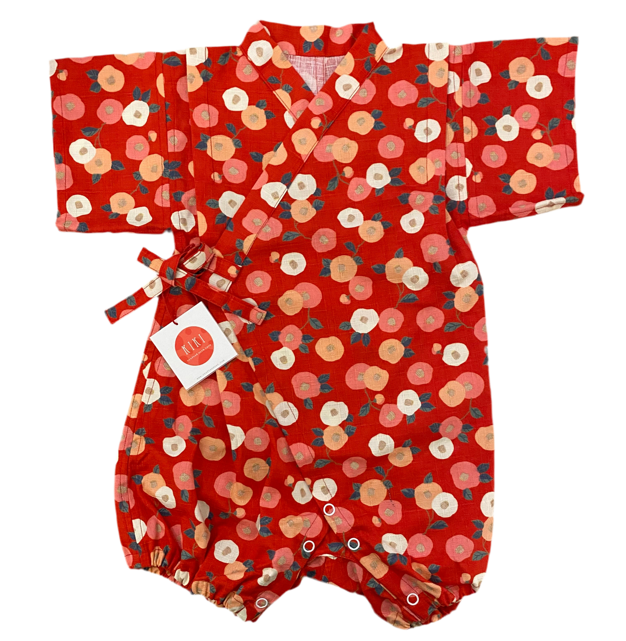 Baby Kimono | Tsubaki Red