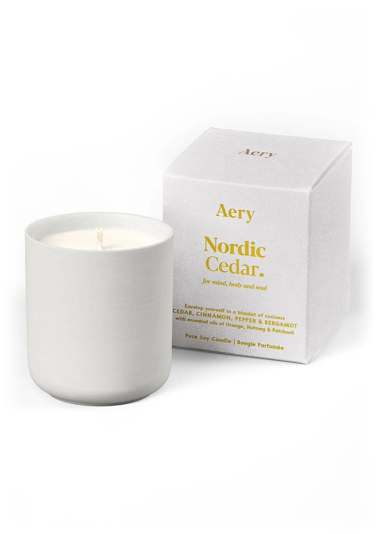 Nordic Cedar Votive Candle | Orange Nutmeg and Patchouli