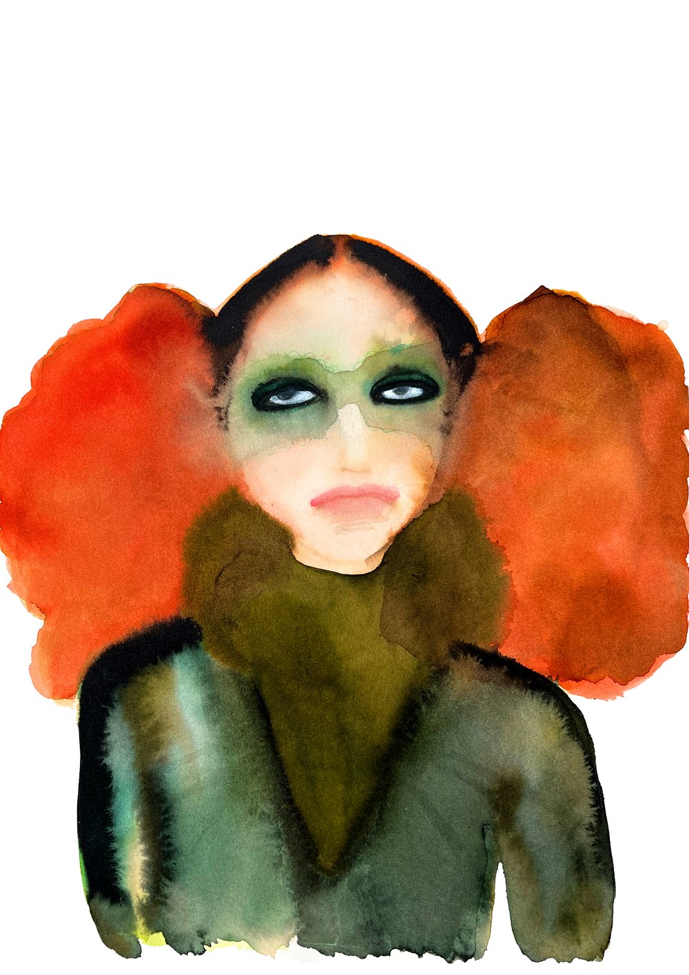 Inky Faces Print | Briony