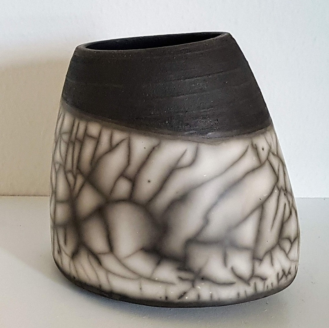 Christina Peters | Large Grey Raku Vessel