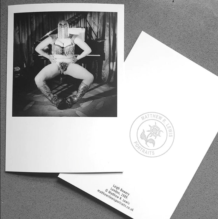 MATTHEW R LEWIS | 'Leigh Bowery With Merkin' Greeting Card