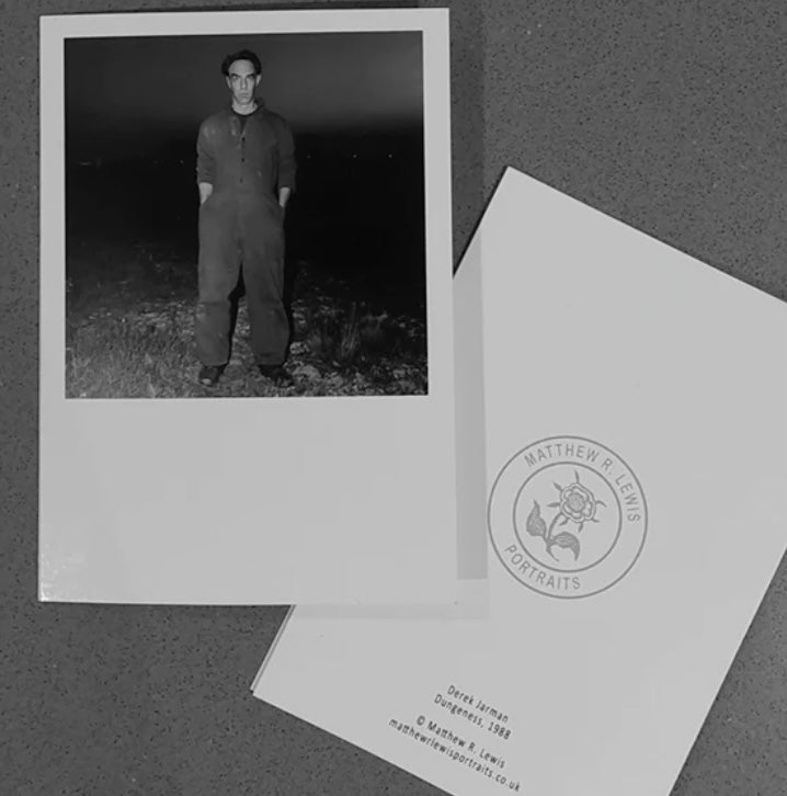 MATTHEW R LEWIS | 'Derek Jarman in Dungeness' Greeting Card