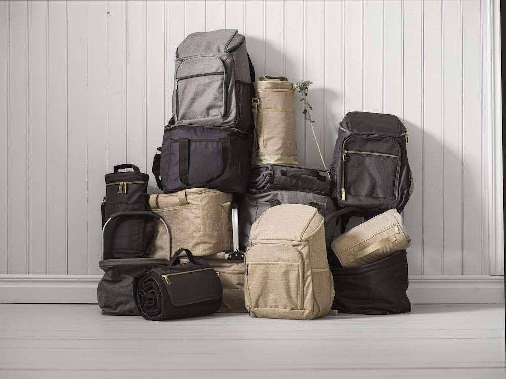 City Picnic Blanket | Black & Gold