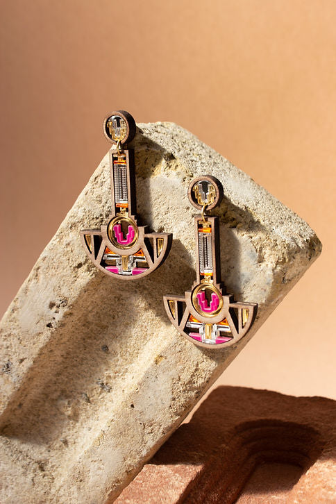 Saya Earrings | Dragon Fruit