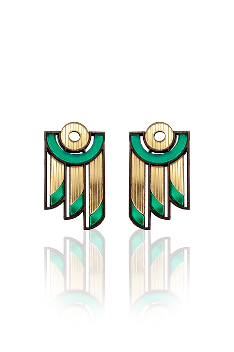 Balcony Earrings | Green