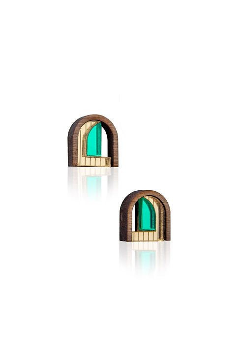 Barbican Mini Window Studs | Green