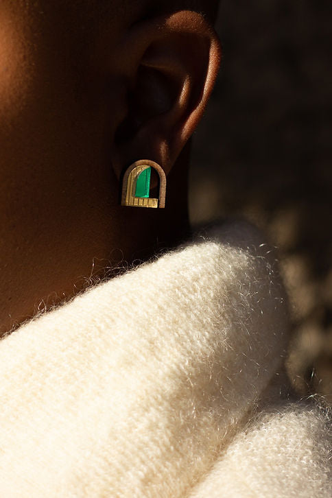 Barbican Mini Window Studs | Green