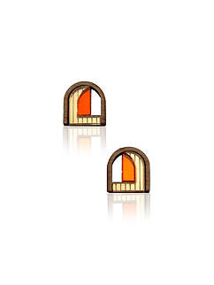 Barbican Mini Window Studs | Orange