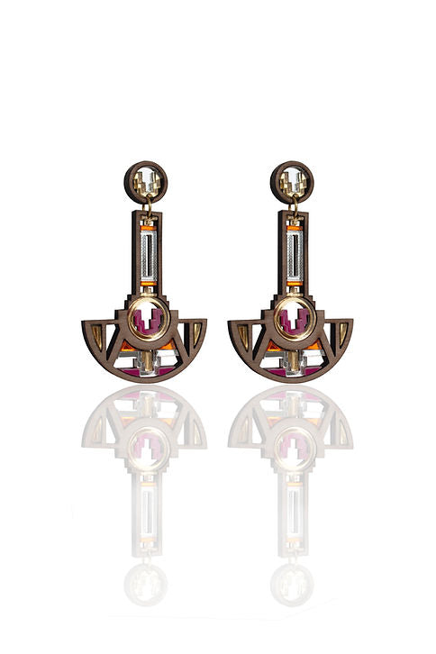 Saya Earrings | Dragon Fruit