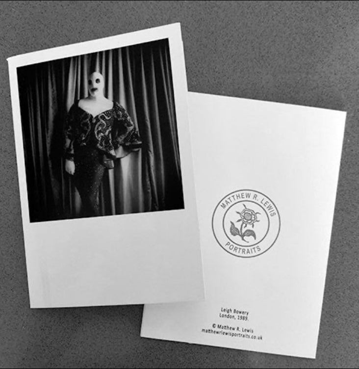 MATTHEW R LEWIS | 'Leigh Bowery Masked' Greeting Card