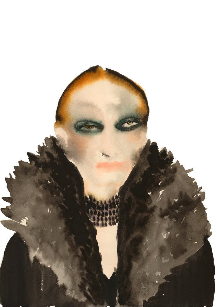 Inky Faces Print | Simone