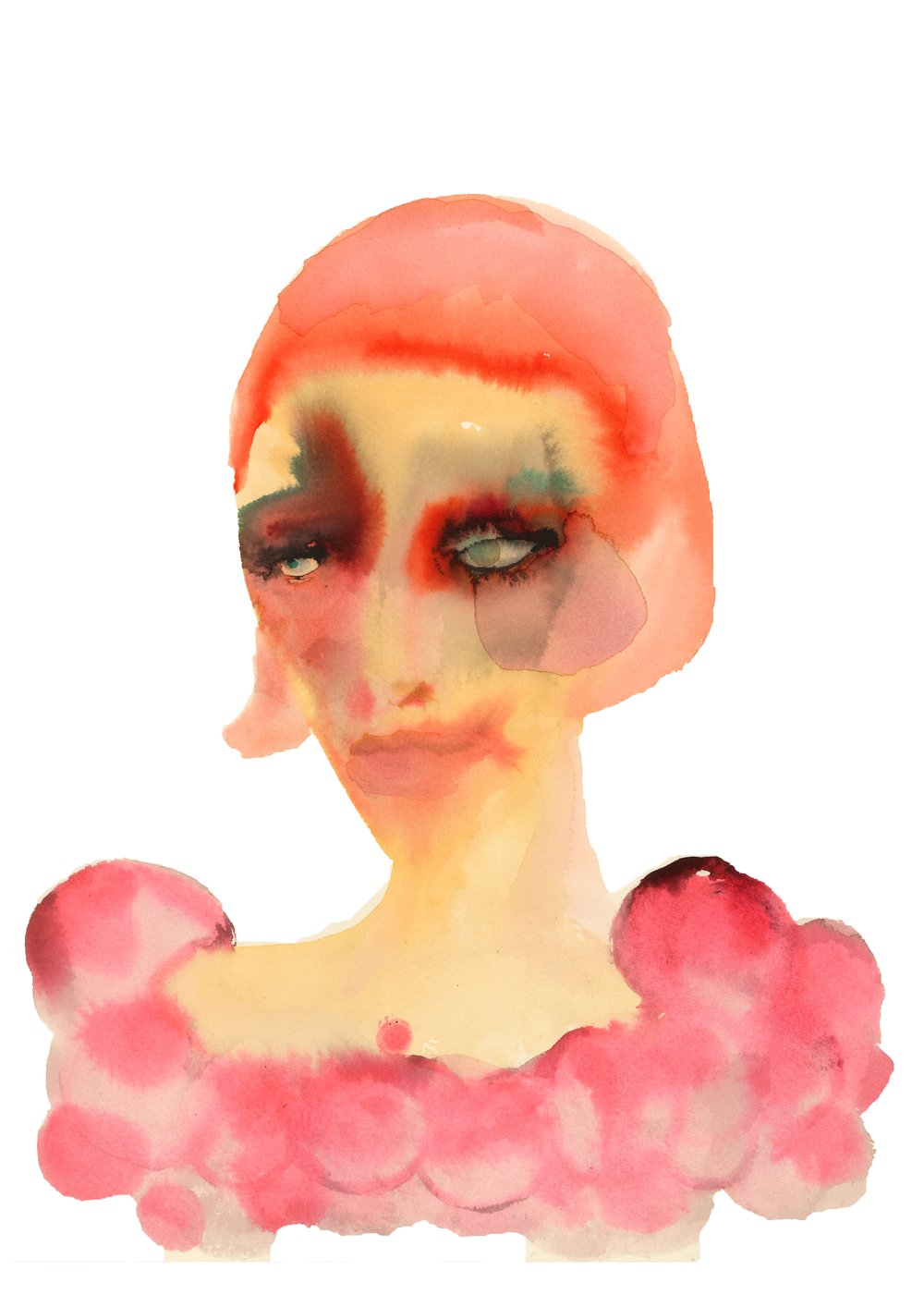 Inky Faces Print | Ottilie