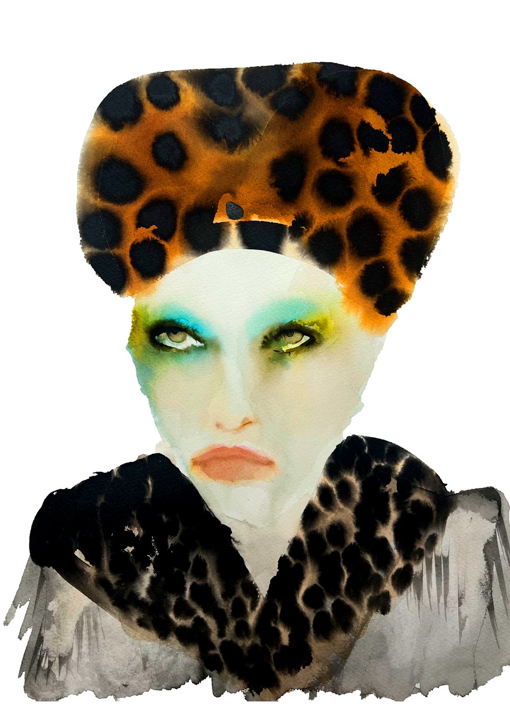 Inky Faces Print | Mila