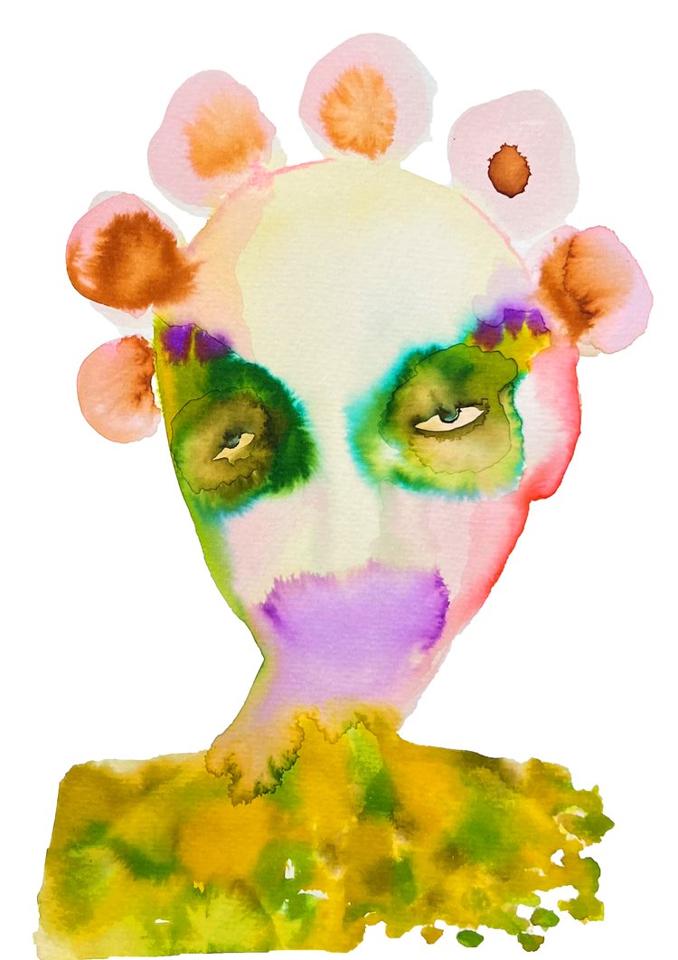 Inky Faces Print | Zelda