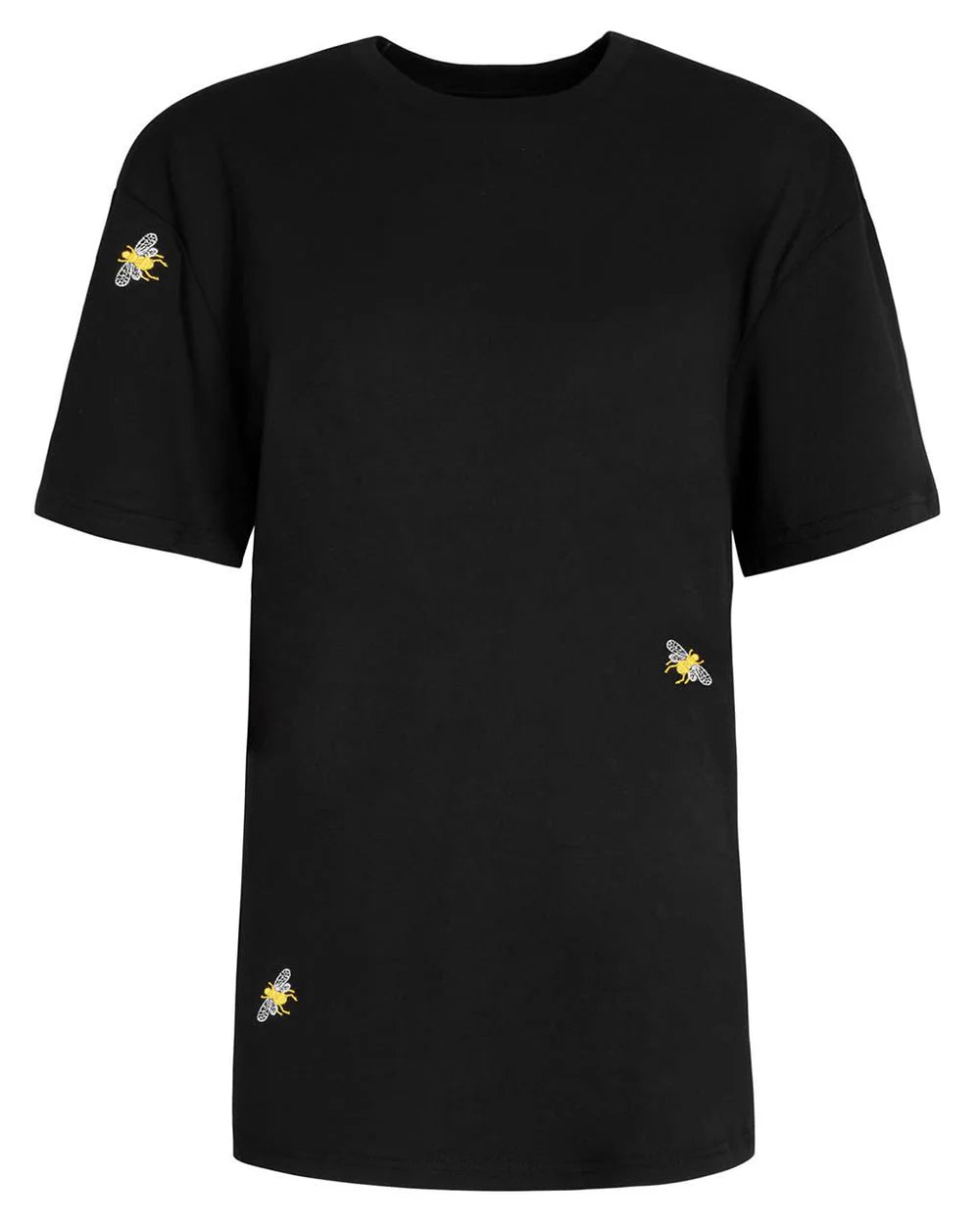 INGMARSON | Bee Embroidered T-Shirt Black