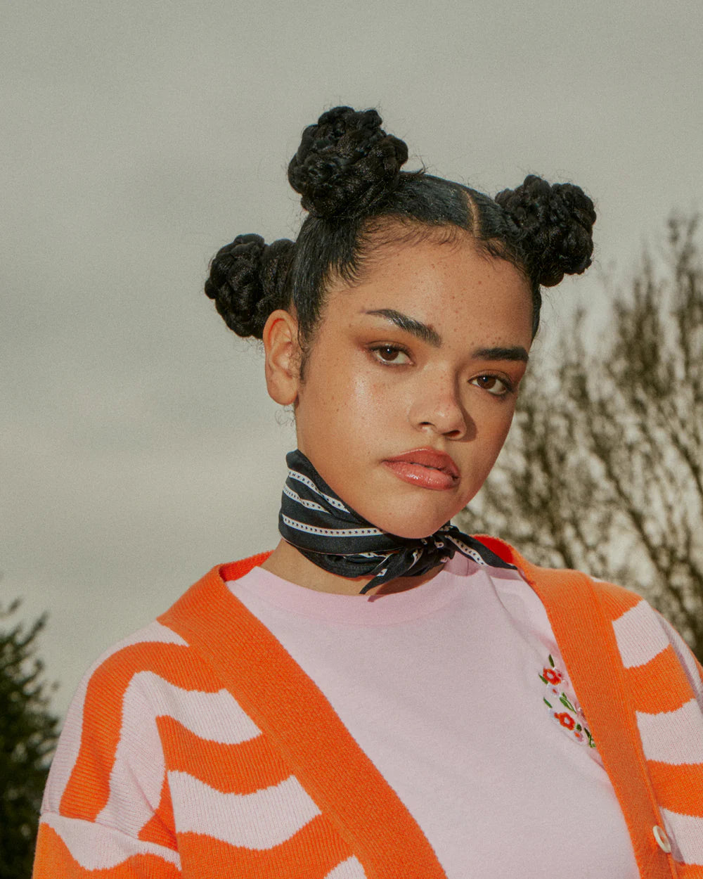 Floral Embroidered T-Shirt | Pink