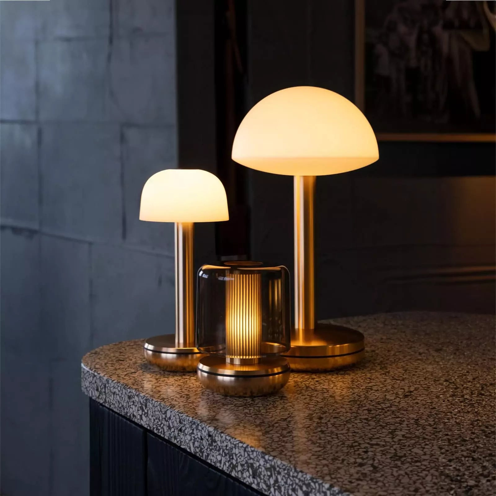 Humble Firefly Table Lamp | Smoked Gold