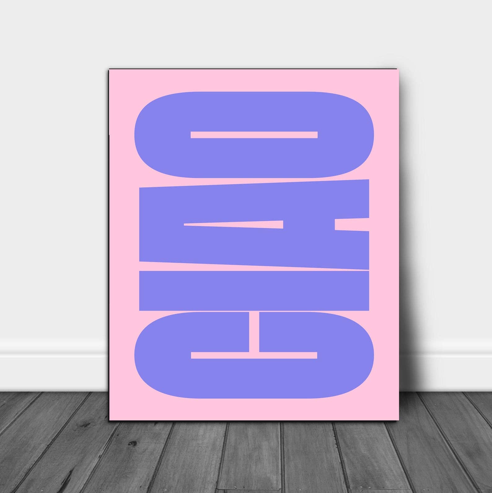 Ciao' Typography A3 Print