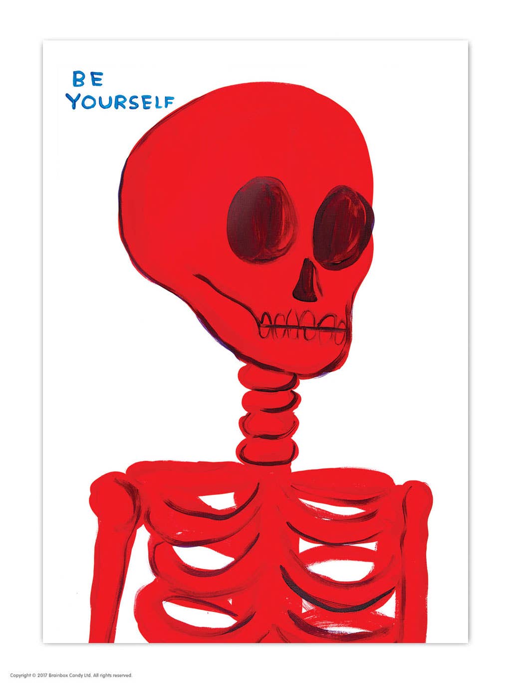 A6 Art Postcard By David Shrigley | Be Yourself