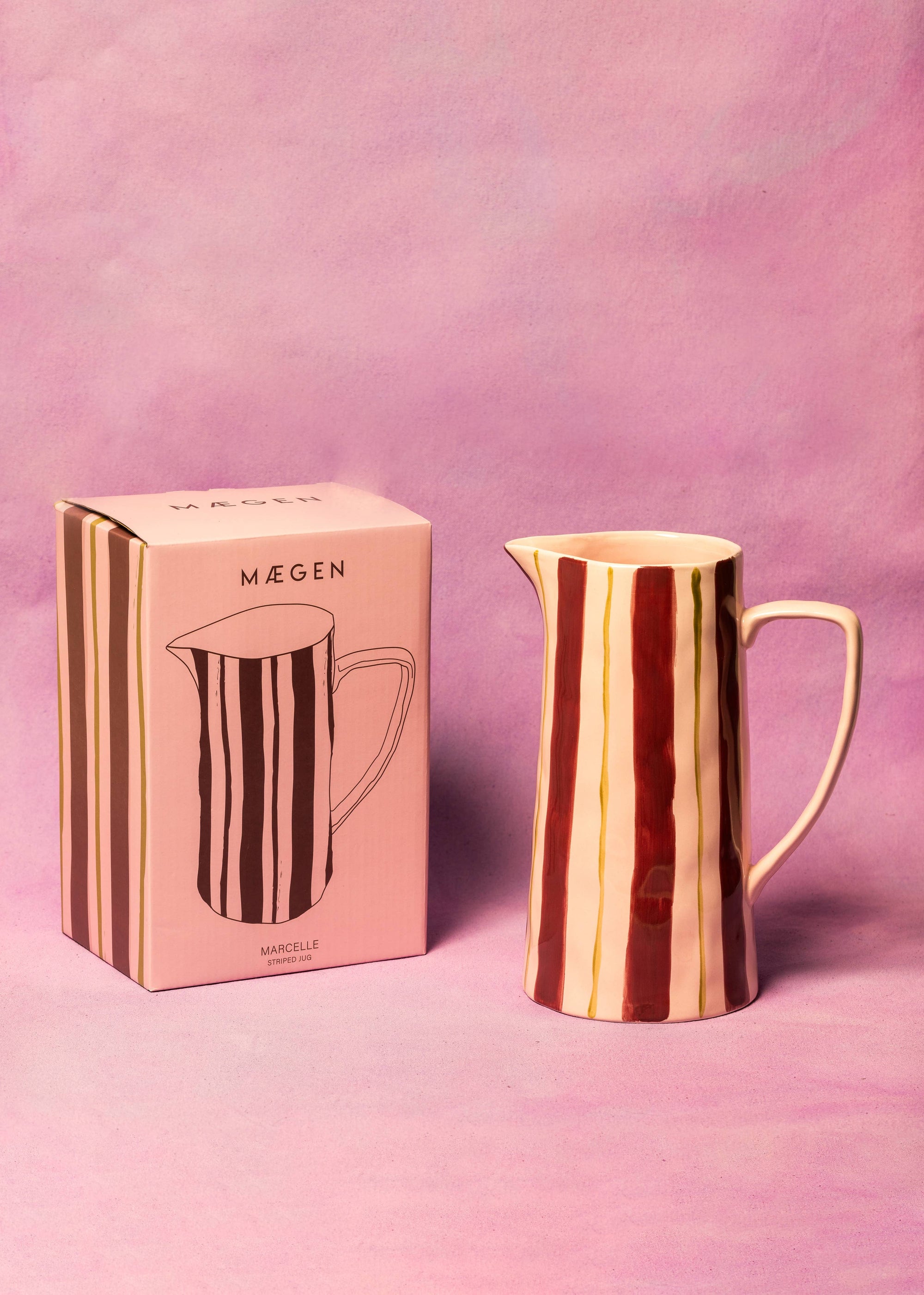 Pink & Burgundy Jug