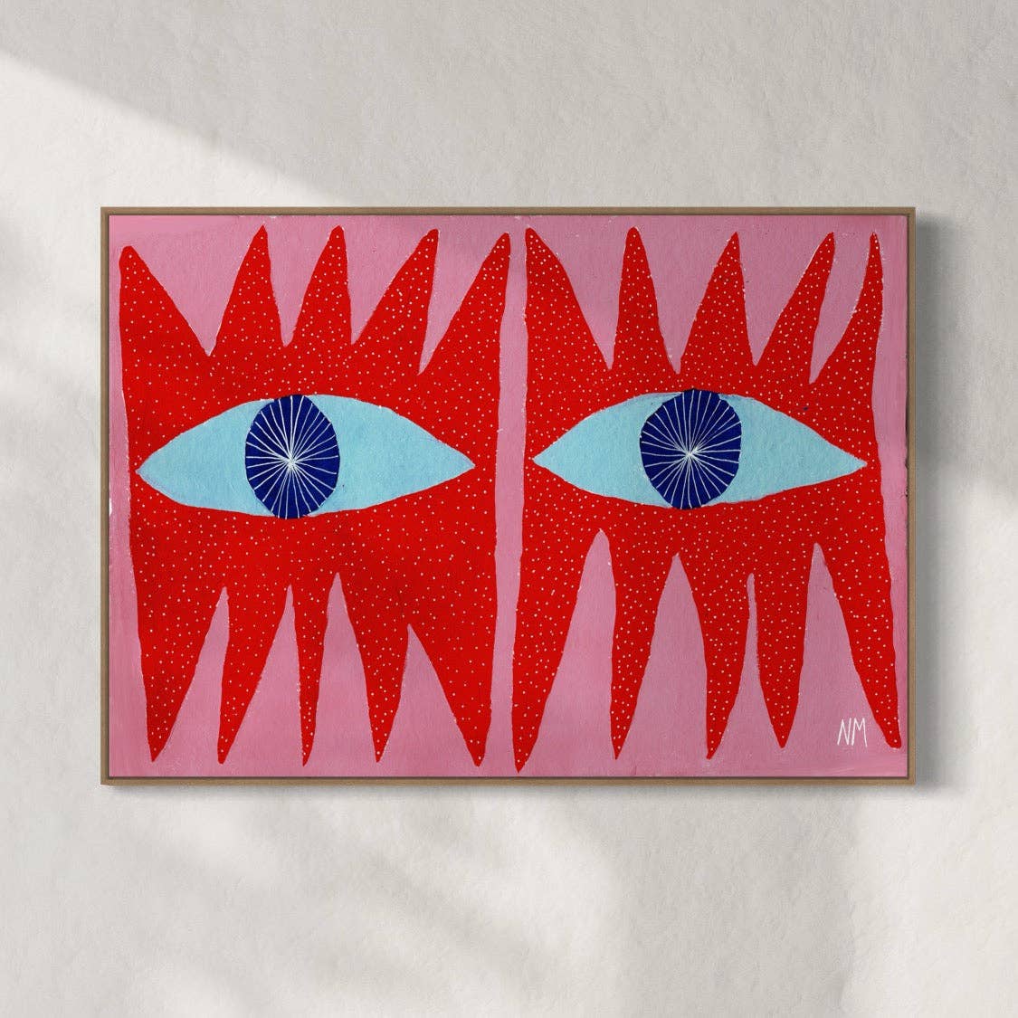 Red Eyes by Nancy McKie | A3 Print
