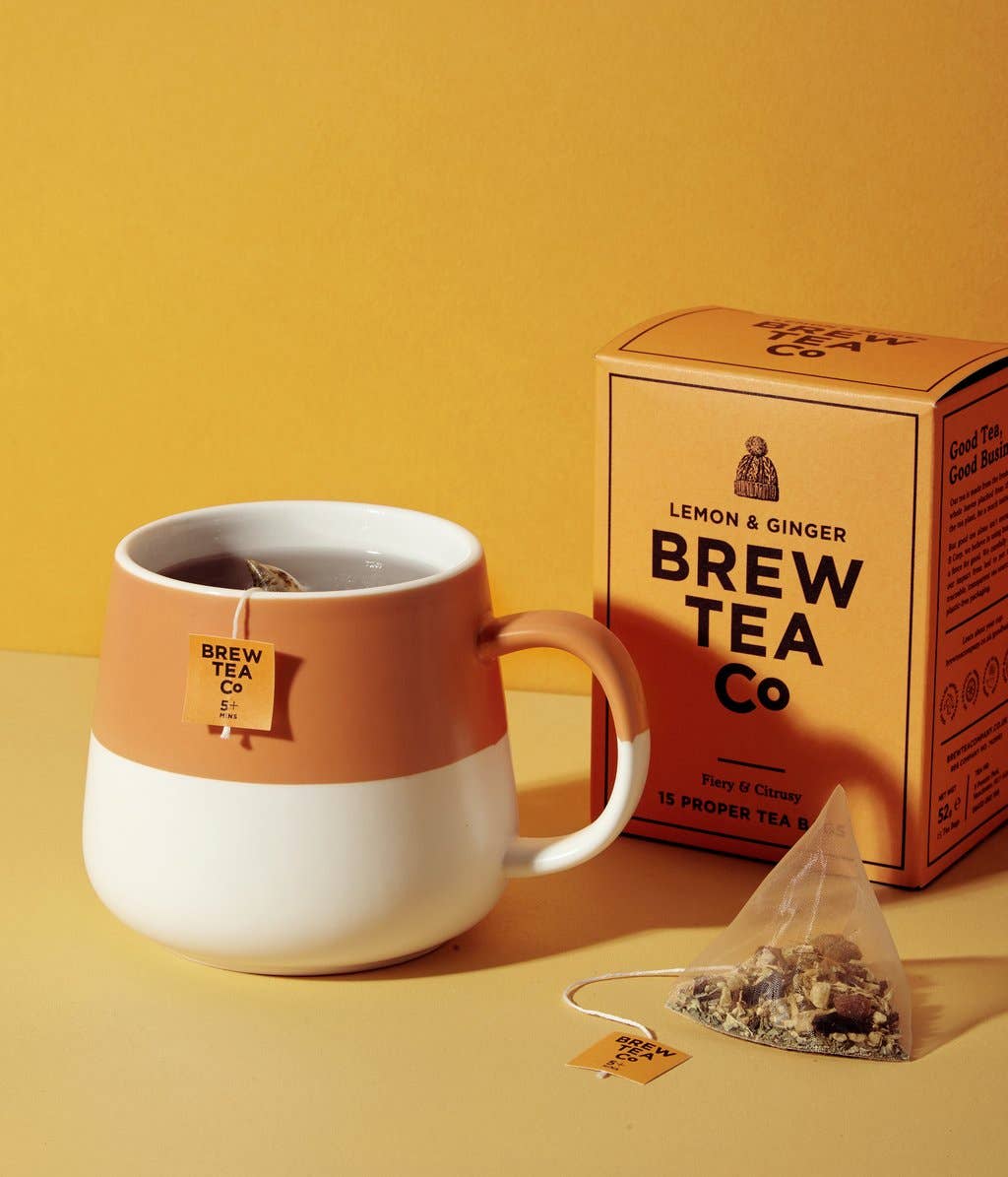 BREW TEA Co. Proper Teabags | Lemon & Ginger