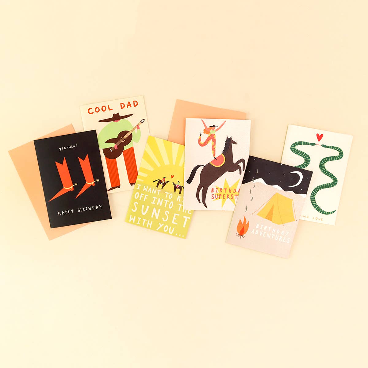 'Superstar Cowgirl' Greeting Card