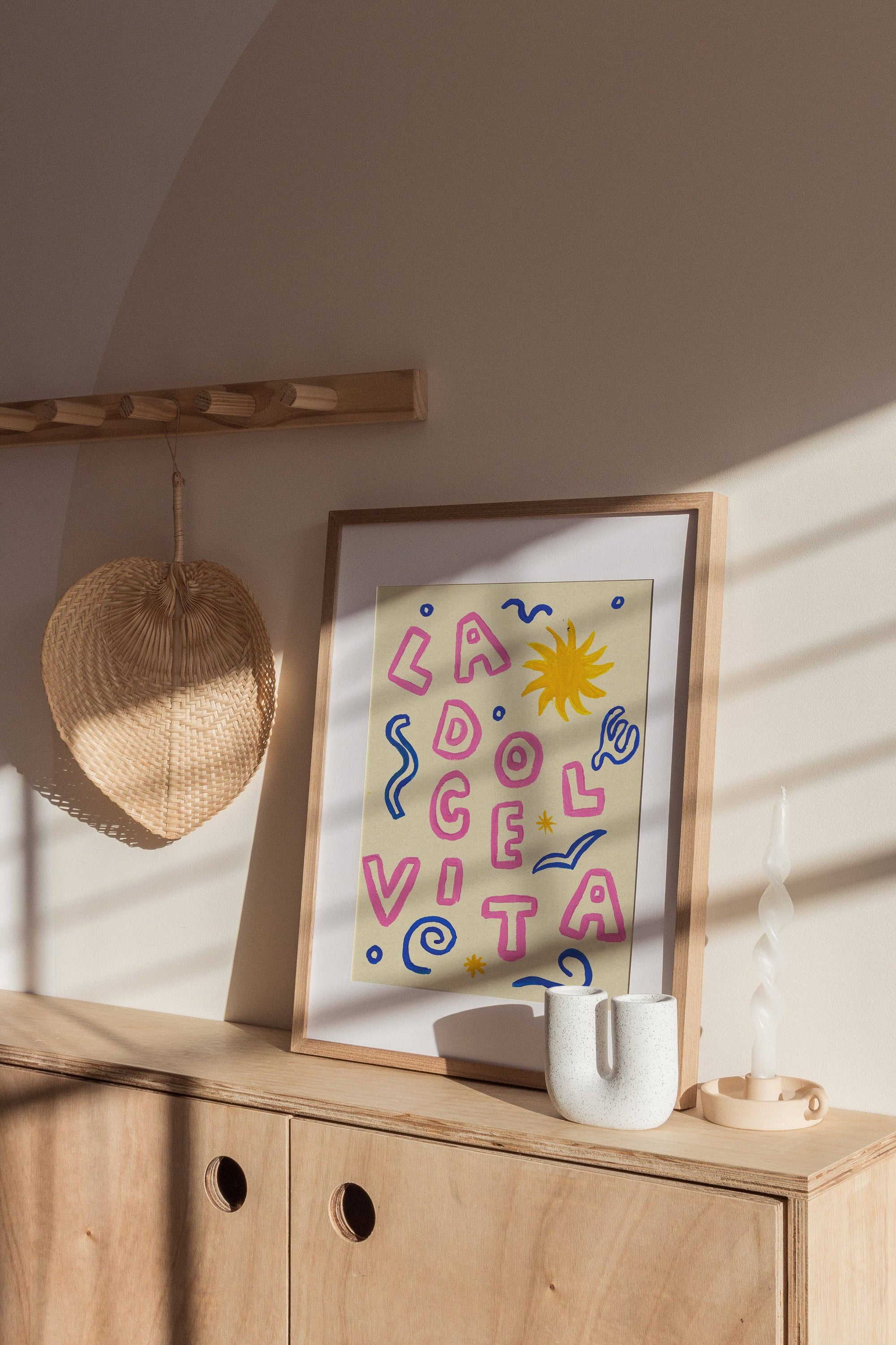 La Dolce Vita Hand Painted A3 Print