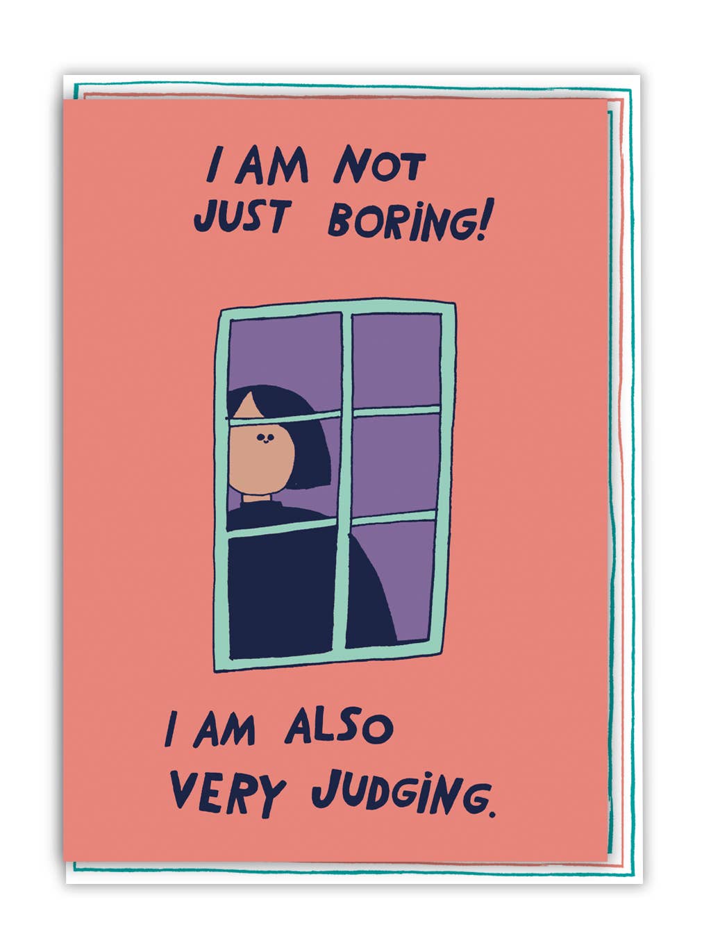 'I Am Not Just Boring Greeting' Card