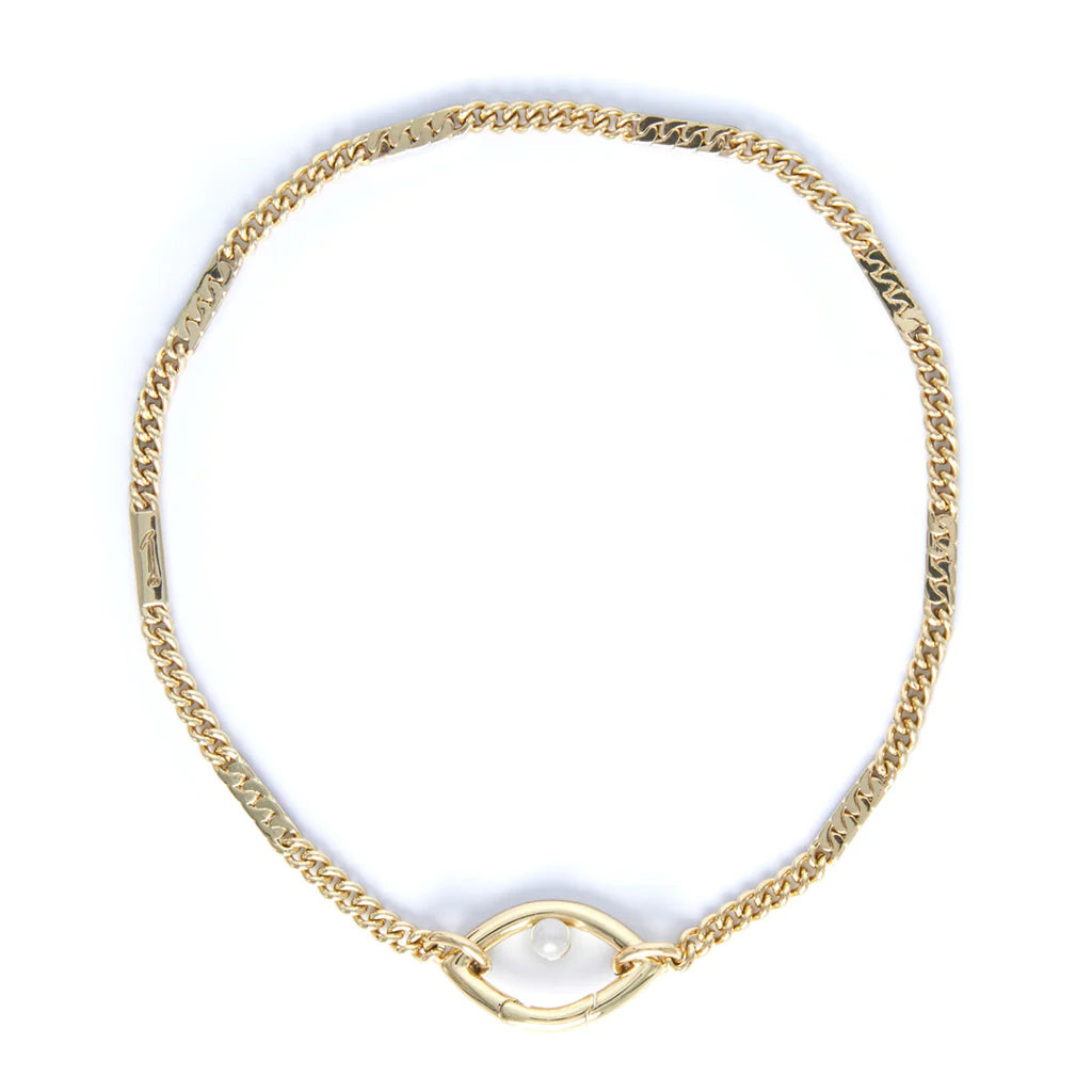 Eye Opener Chain Necklace | 18ct Gold Plated