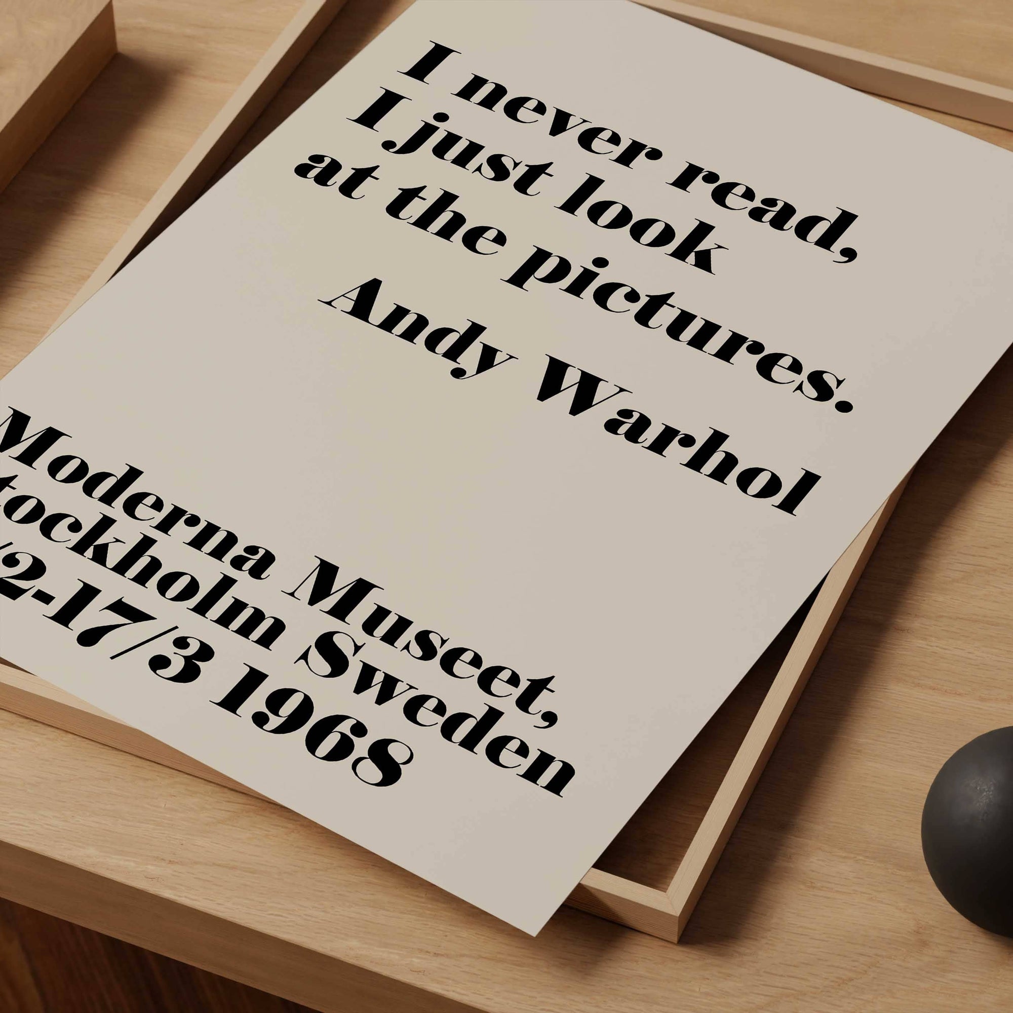 'I Never Read' A1 Print