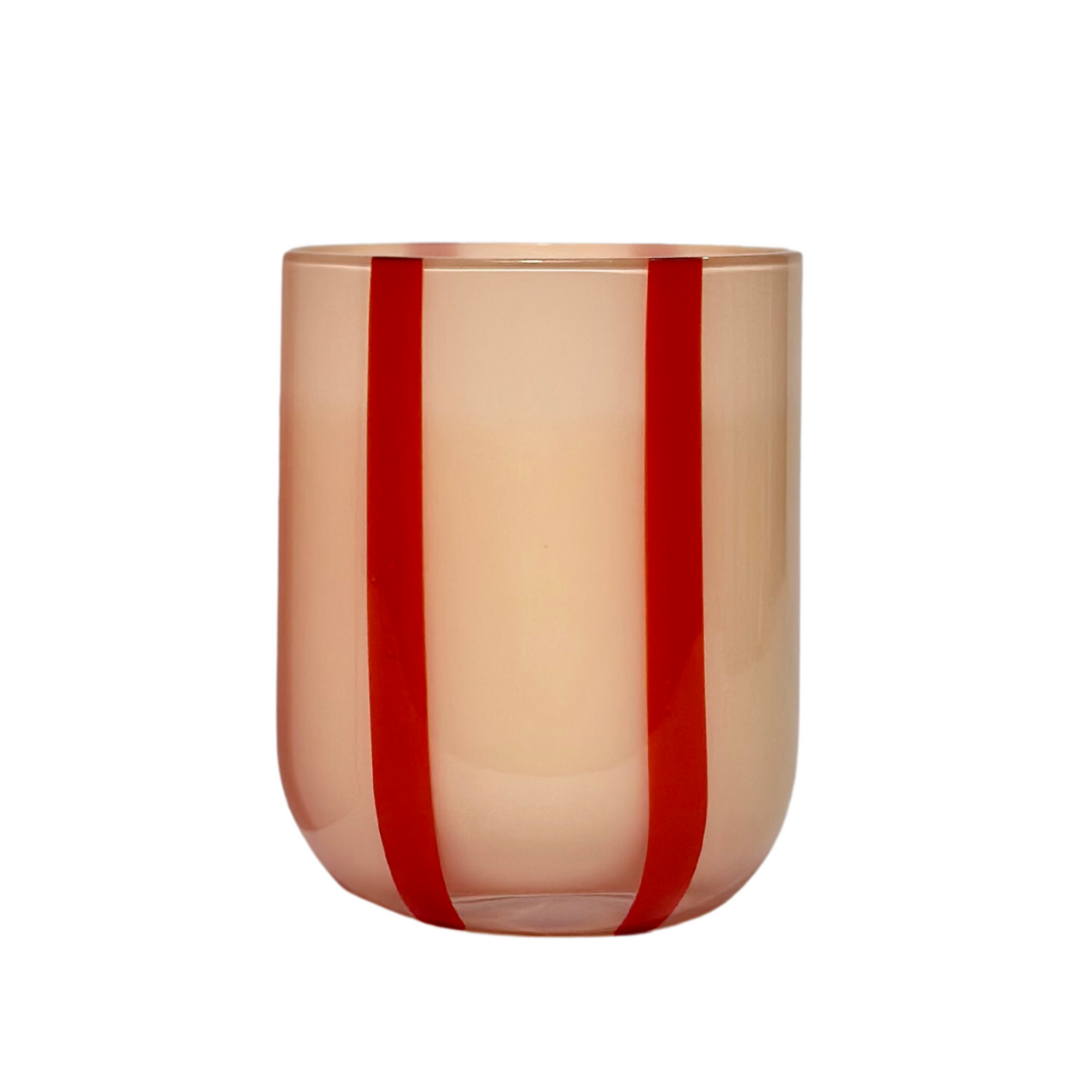 Atina Glassware | Pink & Red