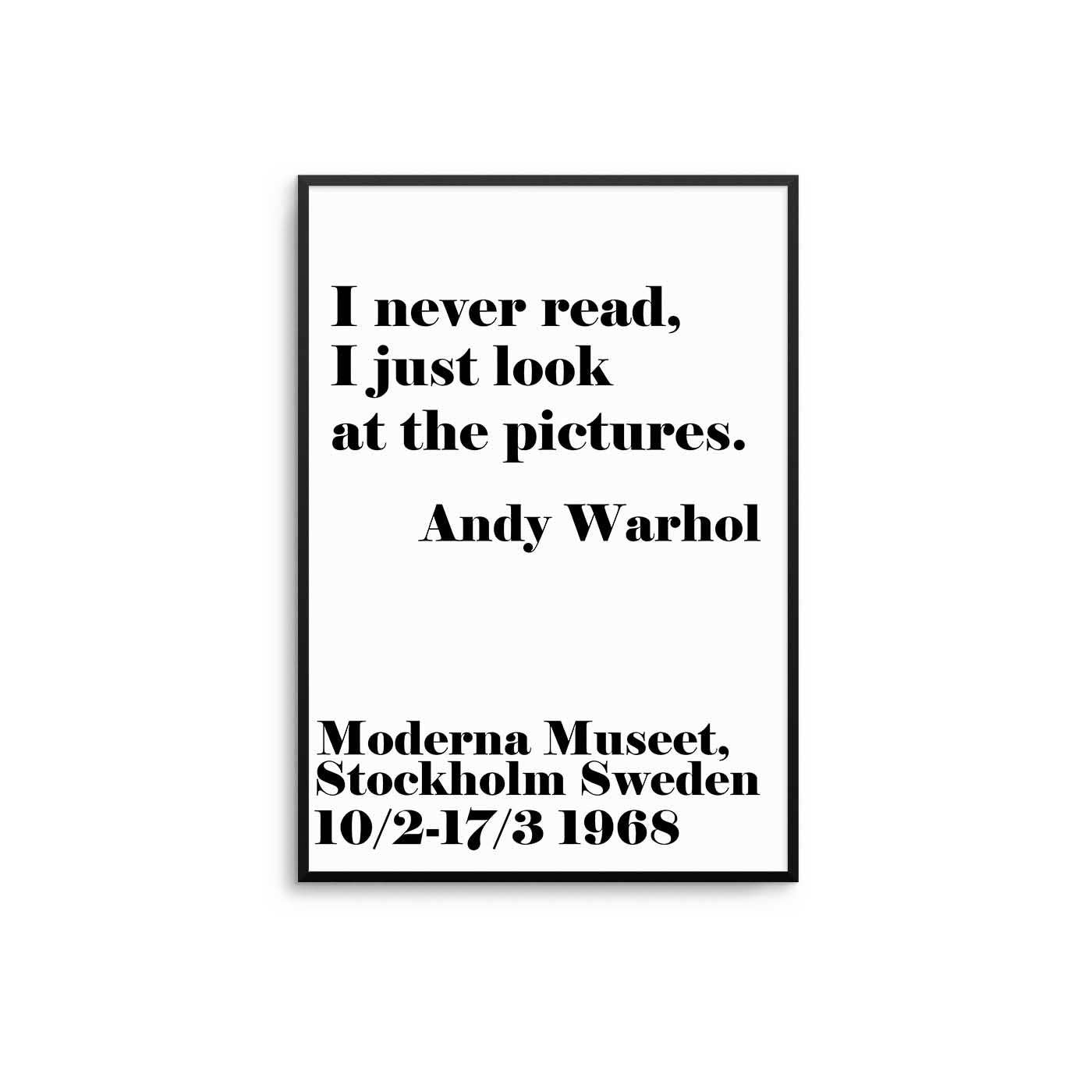 'I Never Read' A1 Print